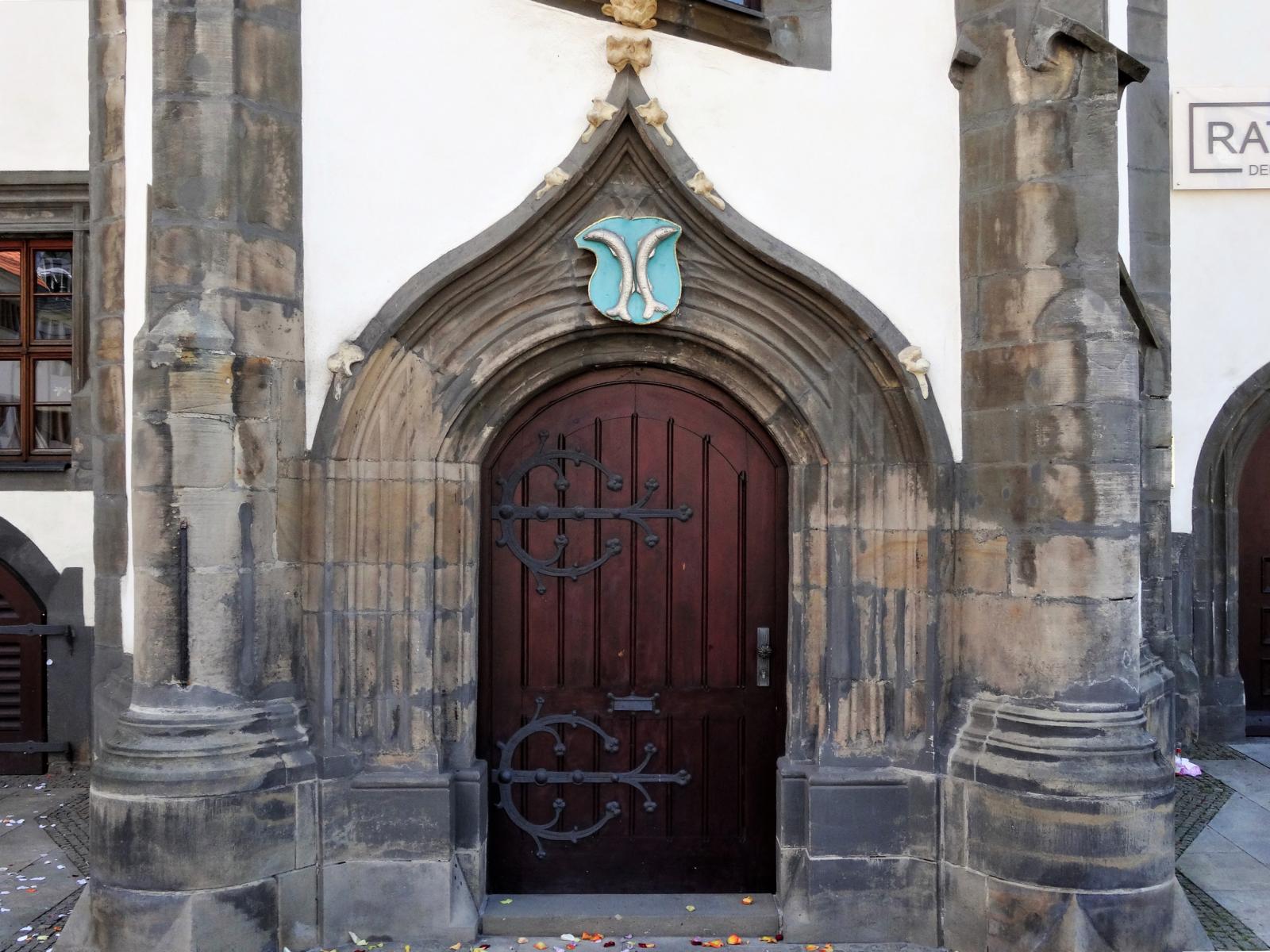 Saalfeld: Rathaus - Portal (2020)