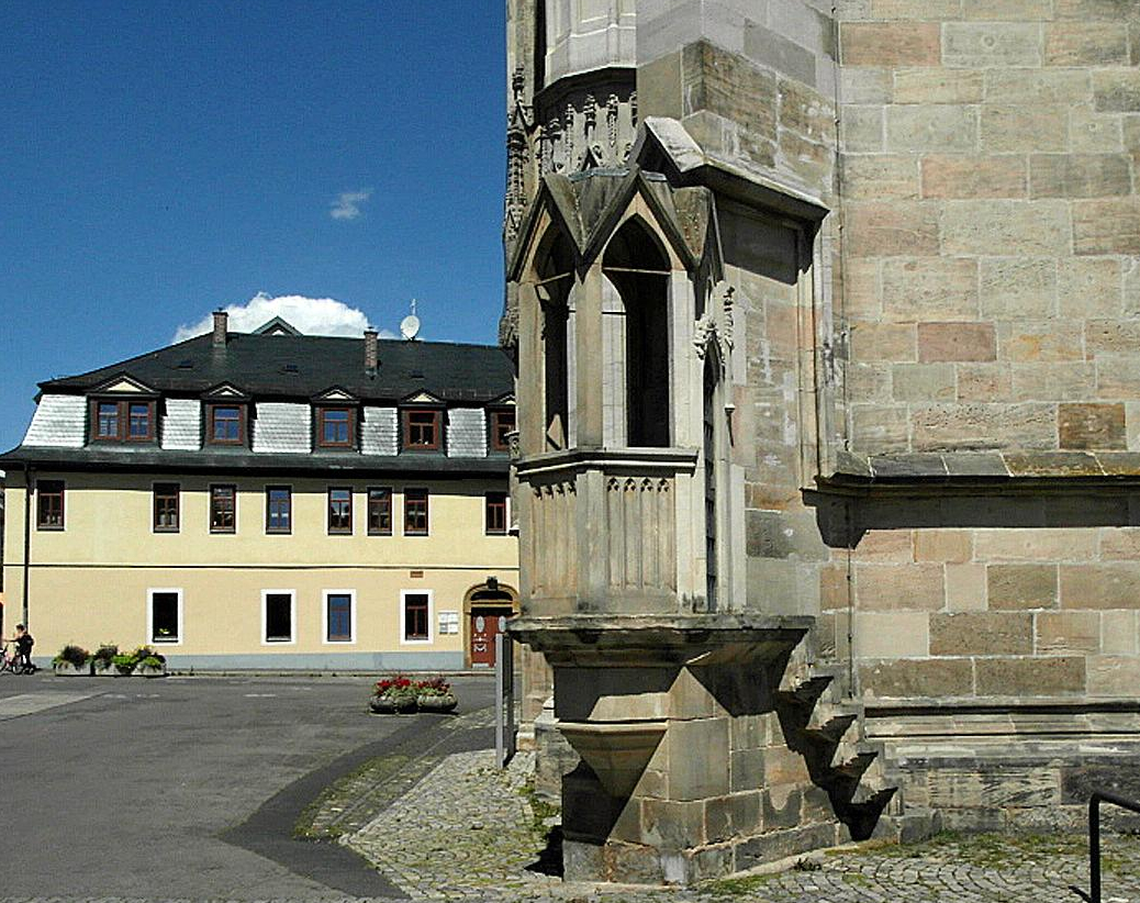 Saalfeld: Johanneskirche - Außenkanzel (2020)