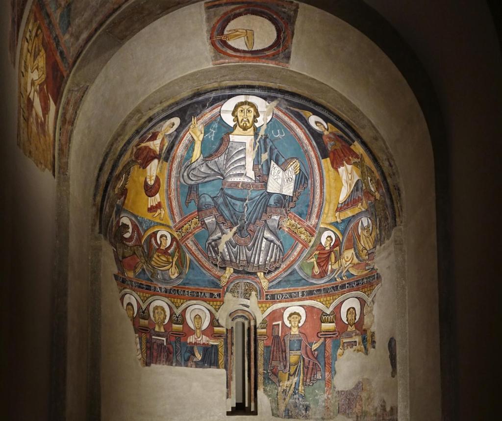 Barcelona: Museum der katalanischen Kunst - Apsis der Kirche Sant Climent in Taüll (2022)