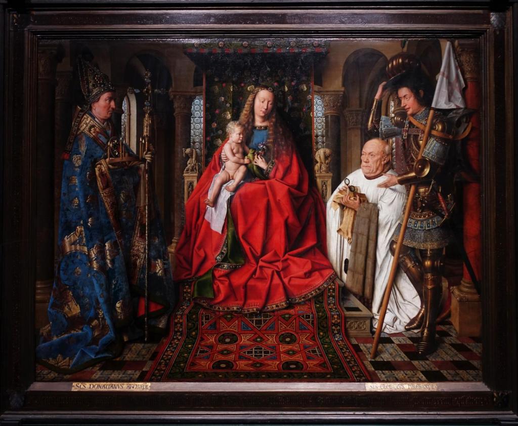 Brügge: Groeningemuseum - Jan van Eyck, Die Madonna des Kanonikus Joris van der Paele [1436] (2022)