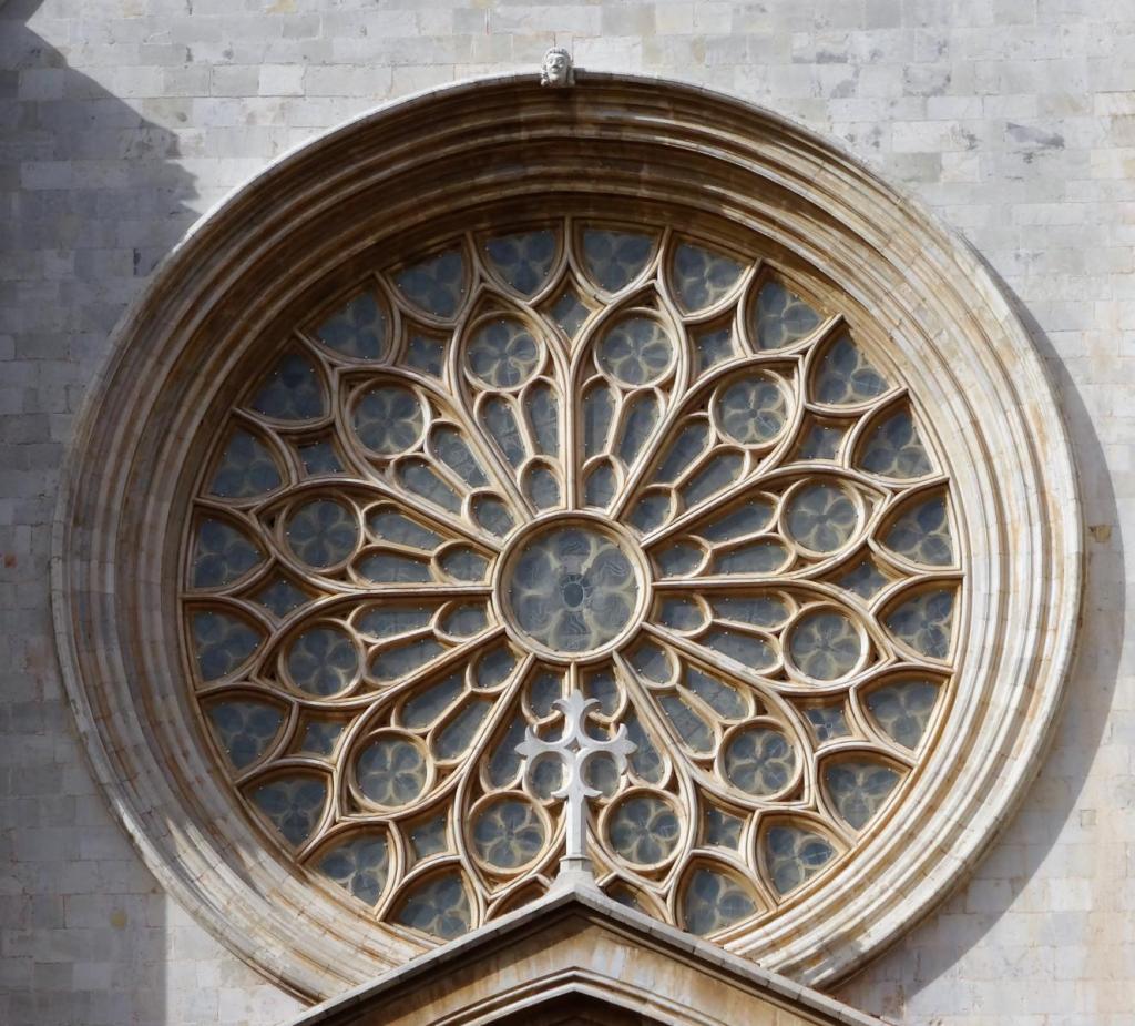 Tarragona: Kathedrale - Fensterrose an der Westfassade (2022)