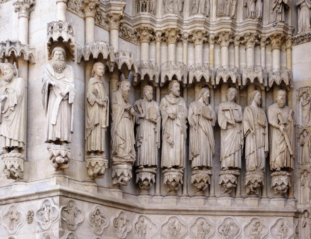 Amiens: Kathedrale Erlöserportal = Mittelportal, linkes Gewände (2022)