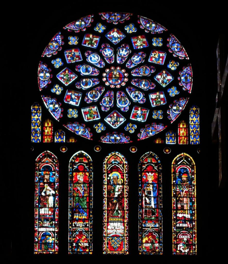 Chartres: Kathedrale Fenster des Nordquerschiffes (2022)