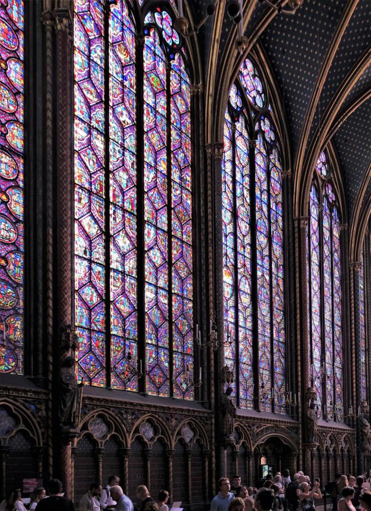 Paris: Heilige Kapelle [Sainte-Chapelle] - Oberkapelle, Nordfenster (2022)