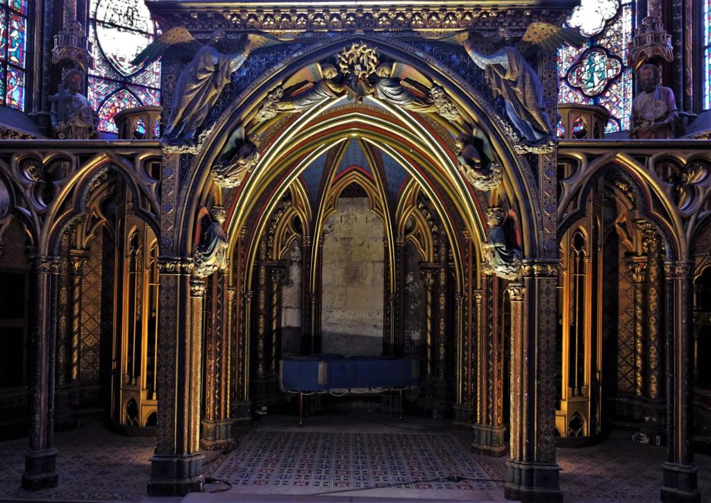 Paris: Heilige Kapelle [Sainte-Chapelle] - Oberkapelle, Reliquientribüne (2022)