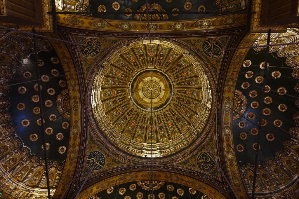 Kairo: Zitadelle Alabastermochee [Mohammed Ali-Moschee] - Gebetsraum (2023)