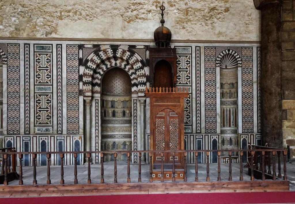 Kairo: Zitadelle Nasir-Moschee [Kalawun-Moschee] - Mihrab und Minbar (2023)