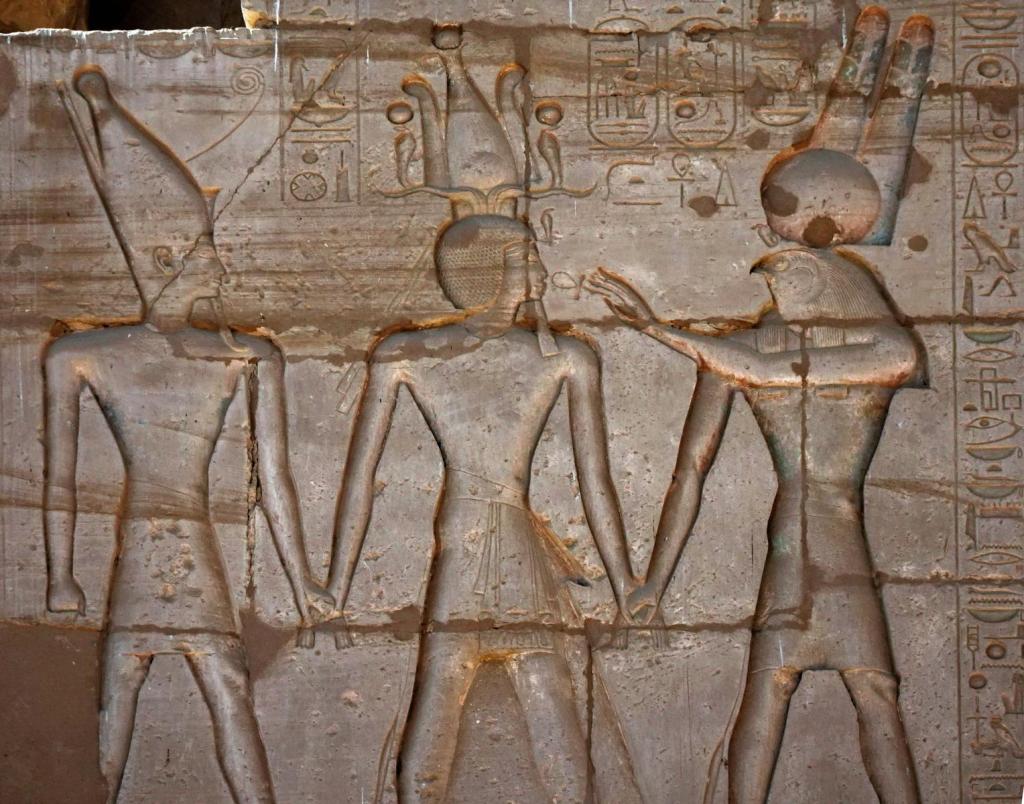 Ramesseum: Relief im Säulensaal (2023)