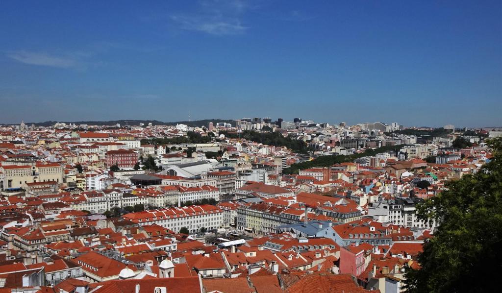 Lissabon: Blick vom Georgskastell [Castelo de S. Jorge] (2023)
