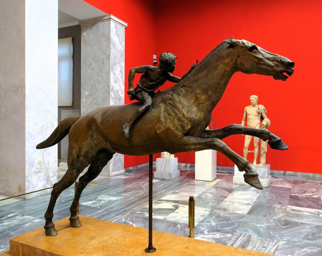 Athen: Nationalmuseum Kleiner Reiter auf dem Bronzepferd von Kap Artemision [2. Jh. v. Chr.] (2023)