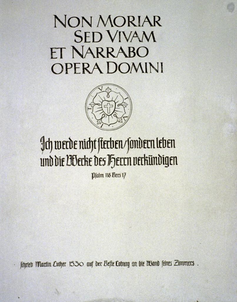 Coburg: Veste Lutherinschrift (1982)