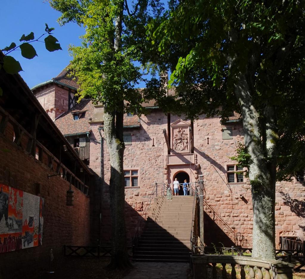 Hohkönigsburg: Großes Bollwerk, Blick vom Hohen Garten (2023)