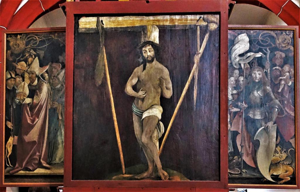 Lindenhardt: Michaelskirche Altar Rückseite von Matthias Grünewald (2023)