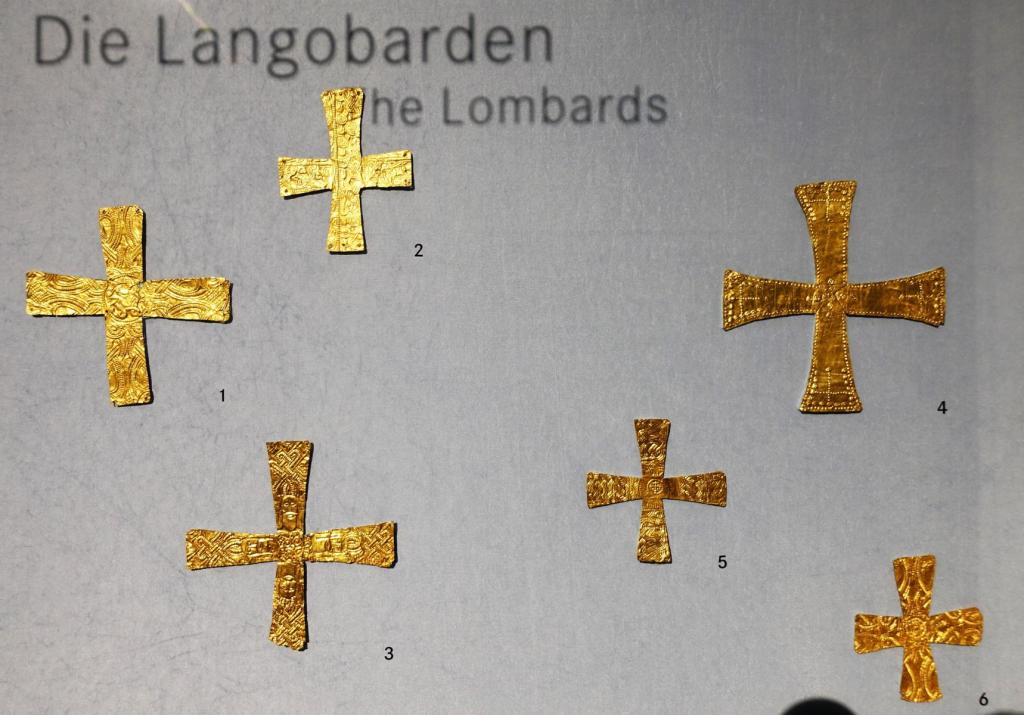 Nürnberg: Germanisches Nationalmuseum - Goldblattkreuze der Langobarden (2022)