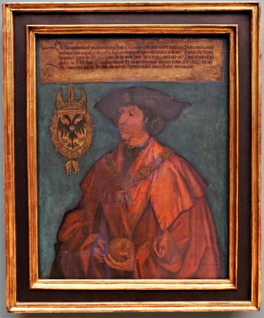 Nürnberg: Germanisches Nationalmuseum - Bildnis des Kaisers Maximilian I. von A. Dürer (2022)