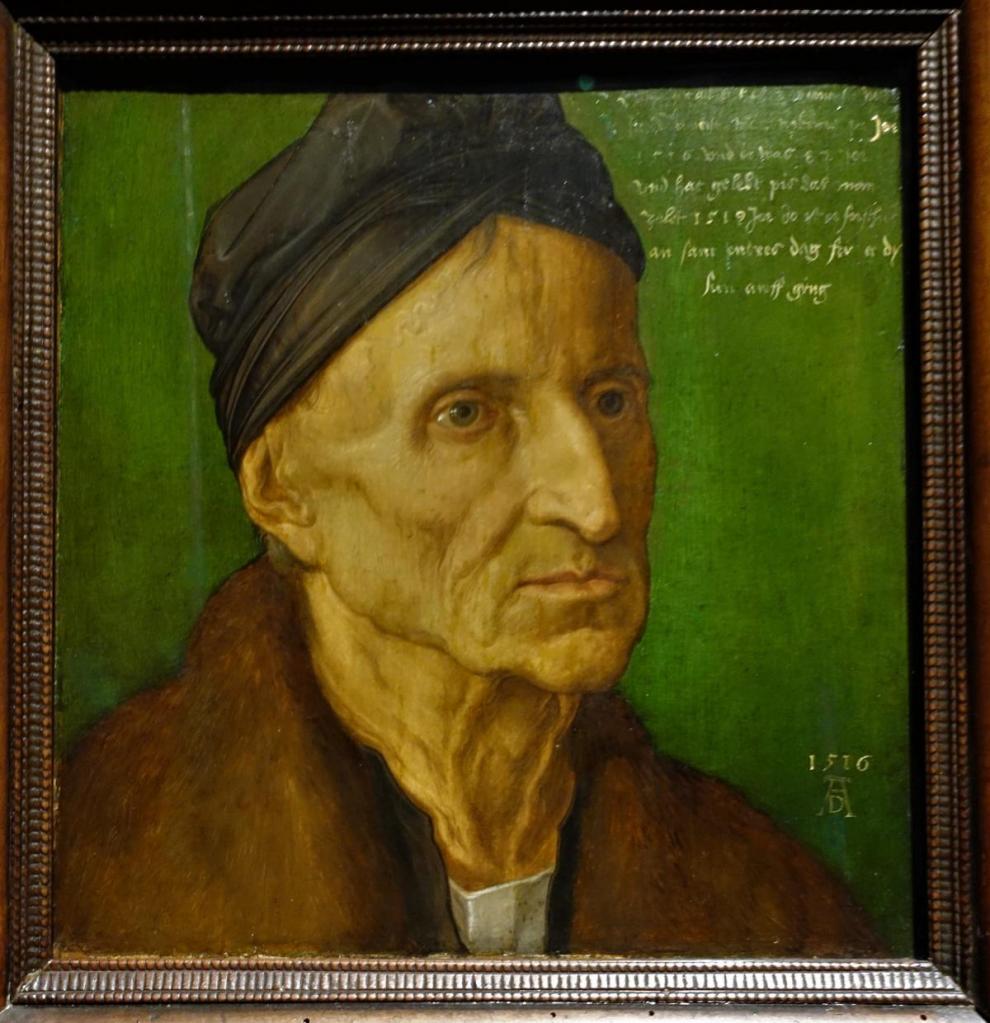Nürnberg: Germanisches Nationalmuseum - Bildnis von Michael Wolgemut von A. Dürer (2022)