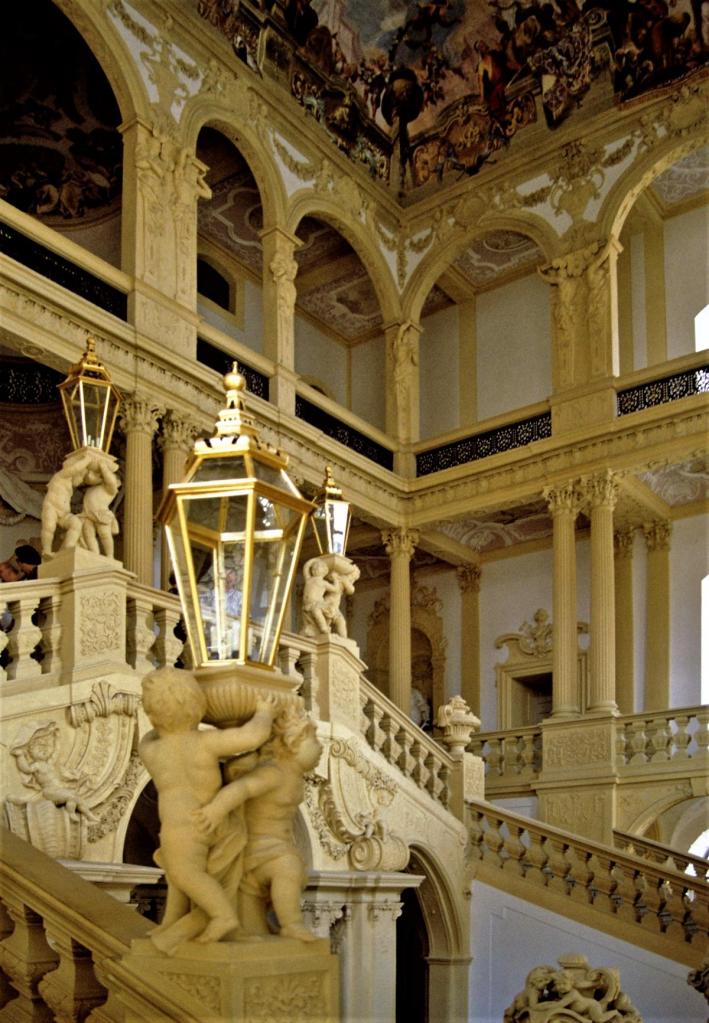 Schloss Weißenstein: Treppenhaus (1989)