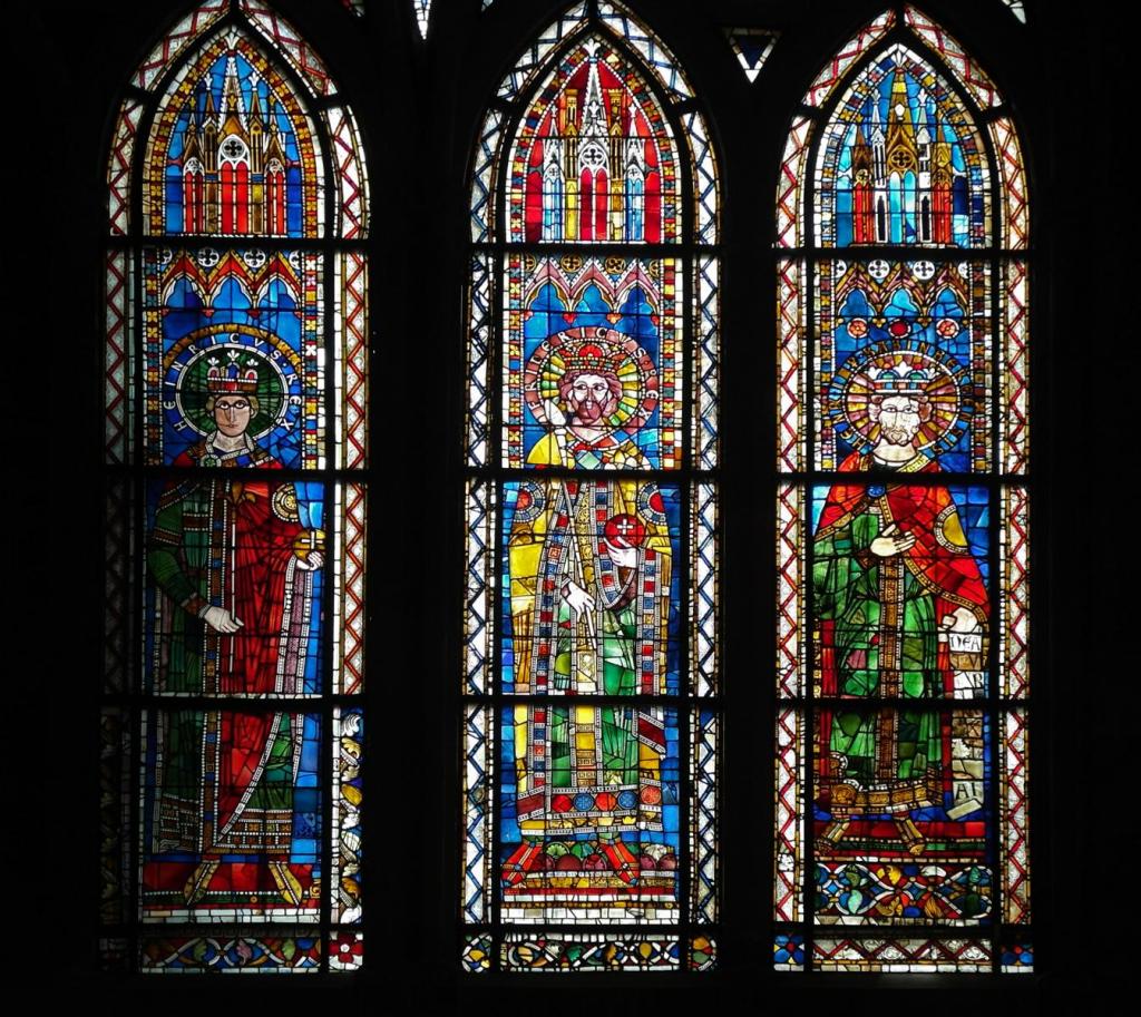 Straßburg: Münster Fenster nördliches Seitenschiff [Heinrich, Friedrich, Heinrich] (2011)