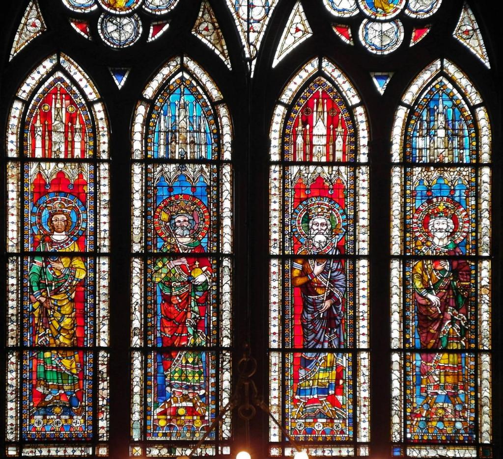 Straßburg: Münster Fenster nördliches Seitenschiff [Philipp, Heinrich, Heinrich, Friedrich] (2011)