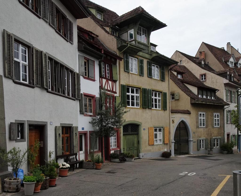 Basel: Petersgasse, hinten Flachsländerhof (2023)