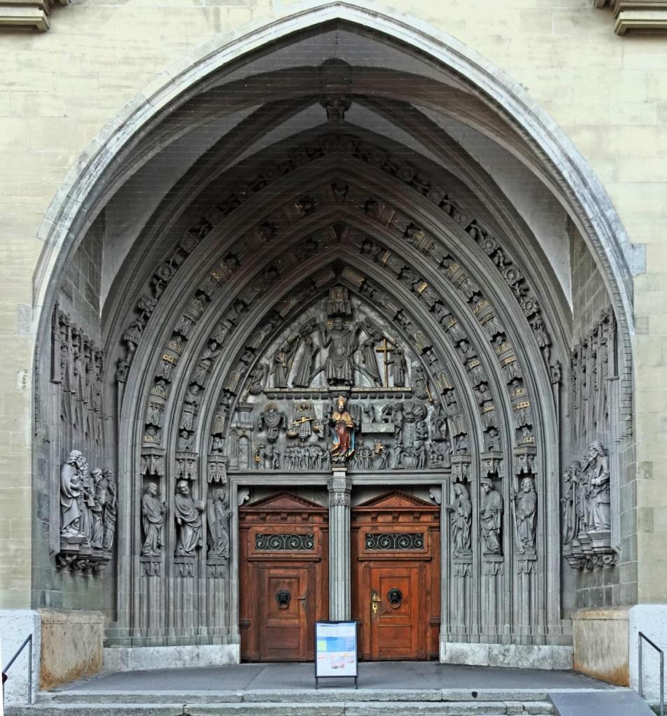 Freiburg [Fribourg]: Kathedrale Westportal (2023)
