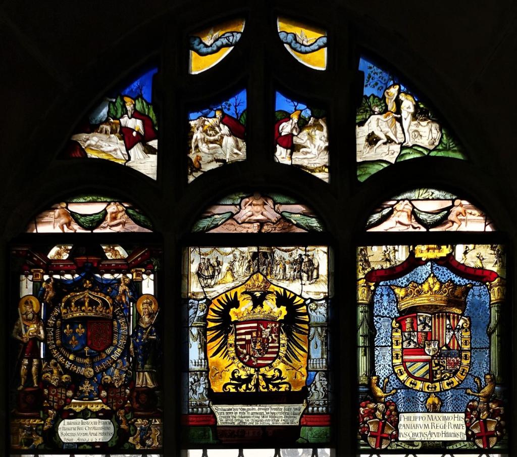 Muri: Kloster Kreuzgang - Wappenscheibe von Kaiser Ferdinand I. [Süd VI] (2023)