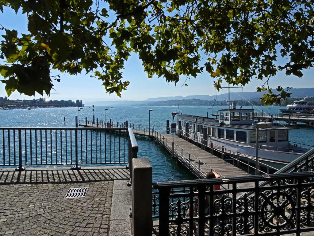 Zürich: Blick vom Bürkliplatz auf den Zürichsee (2023)
