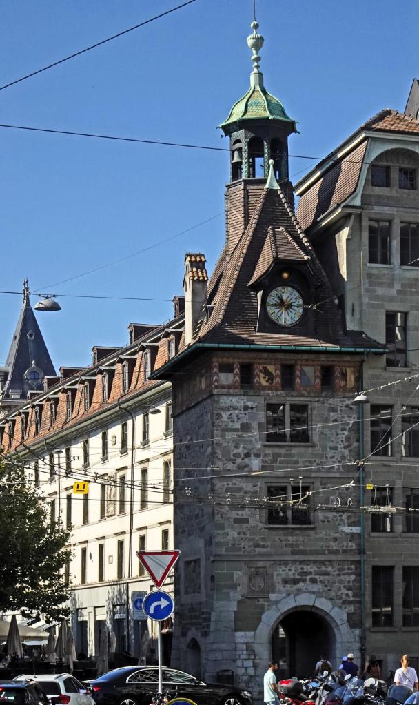 Genf: Molard-Turm = Uhrturm (2023)