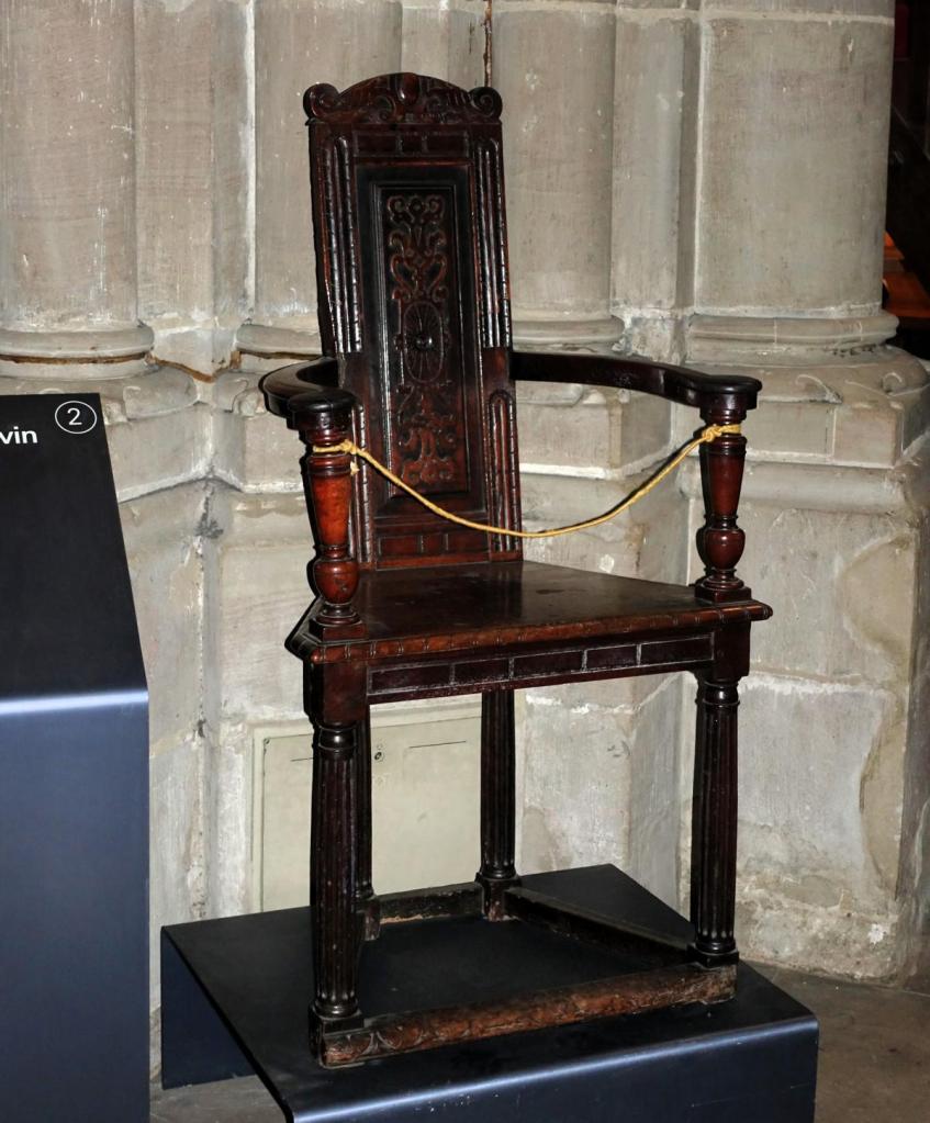 Genf: Kathedrale Stuhl Calvins (2023)