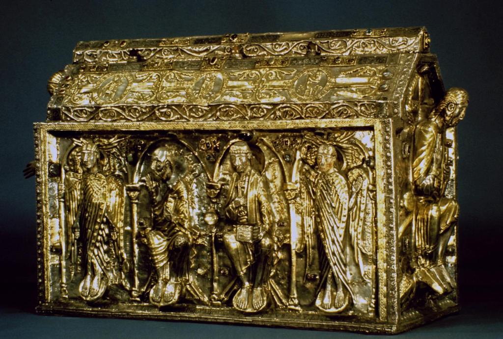 St-Maurice: Abtei Schatzkammer - Mauritius-Schrein [12.-13.Jh.] (1989)