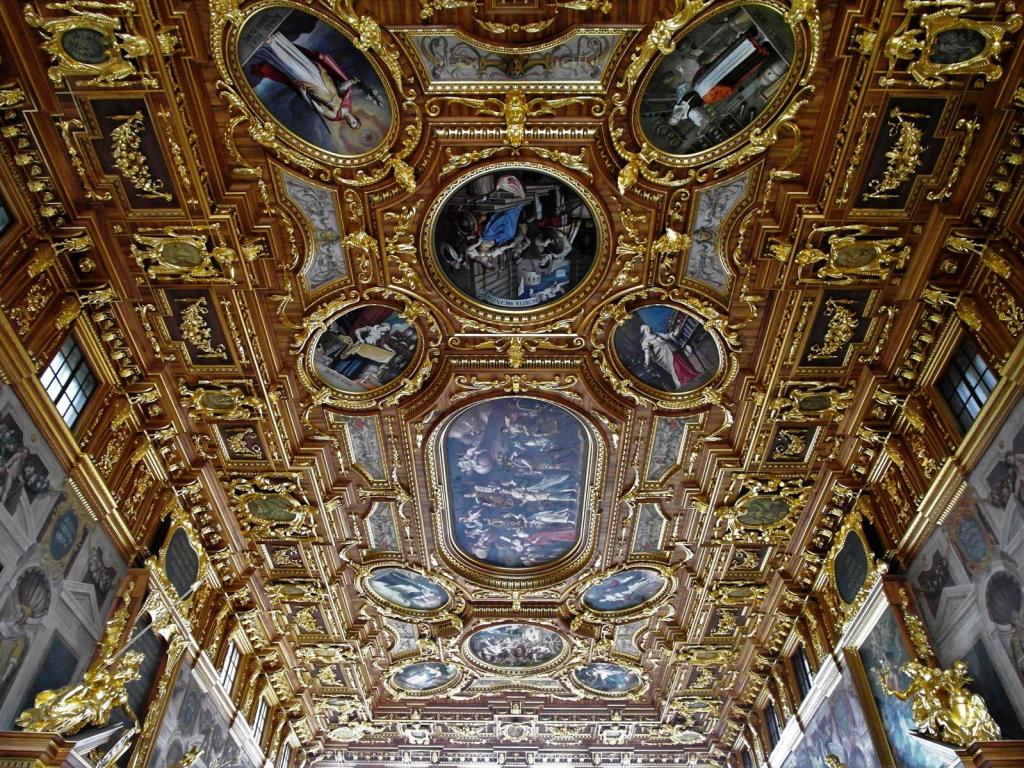 Augsburg: Rathaus Goldener Saal - Decke (2016)