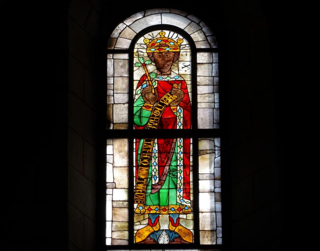 Augsburg: Dom Prophetenfenster König David (2016)