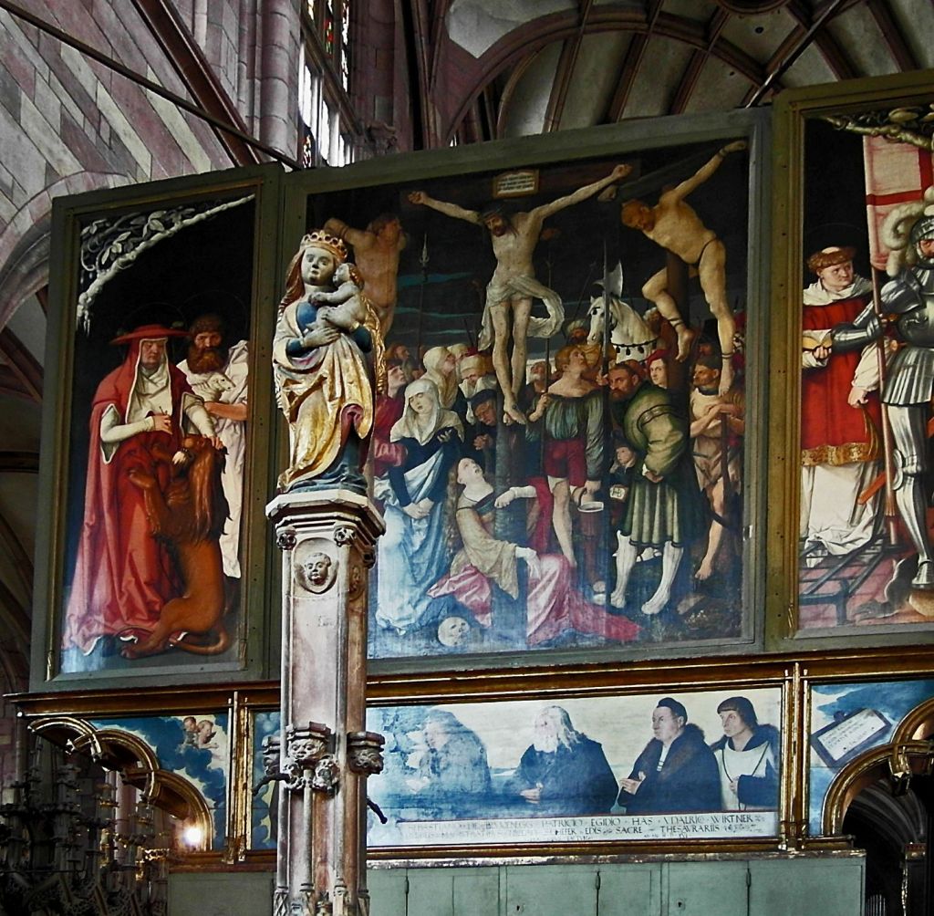 Freiburg: Münster Hochaltar von Baldung Grien Rückseite (2011)
