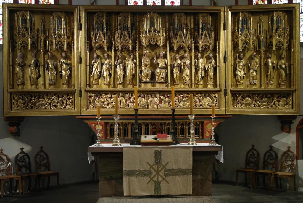 Göttingen: Jacobikirche Jacobialtar von 1402 (2017)