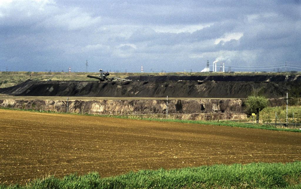 Braunkohlentagebau nördlich von Helmstedt (1990)