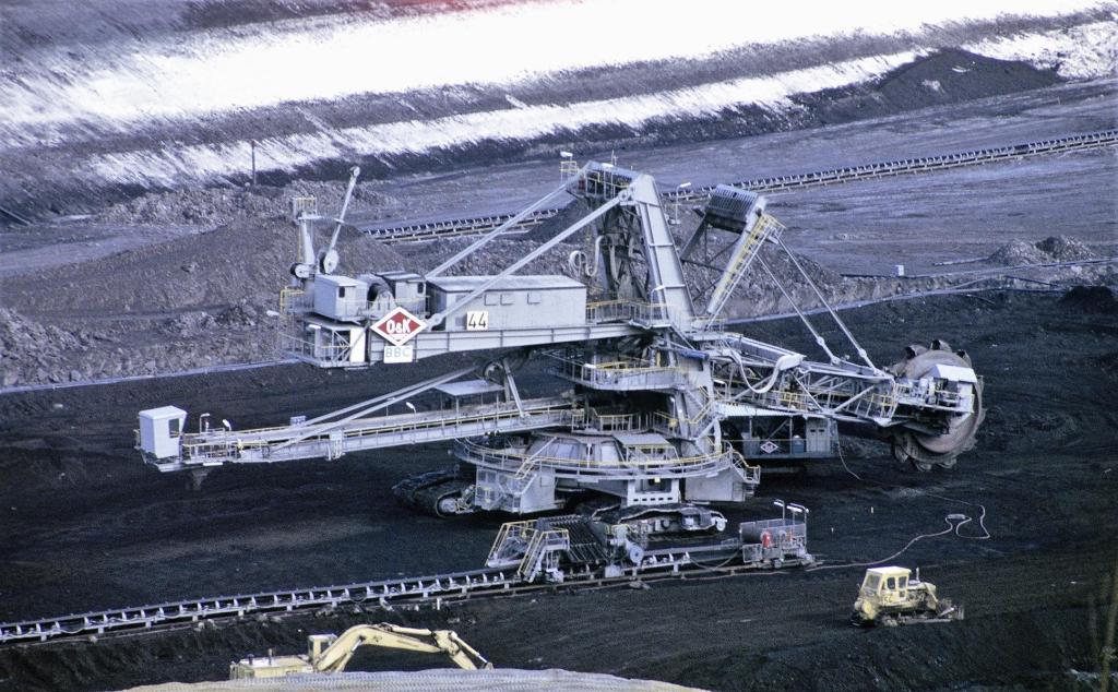 Braunkohlentagebau südlich von Helmstedt (1990)