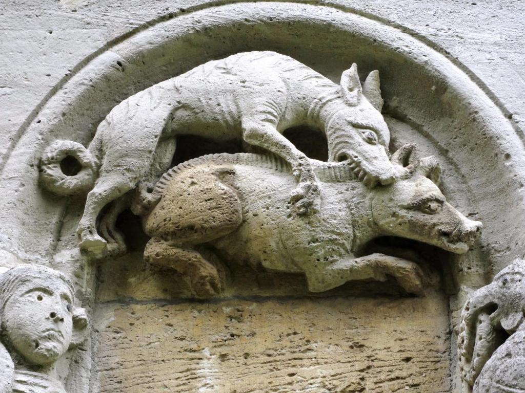 Königslutter: Kaiserdom Jagdfries an der Apsis (2015)