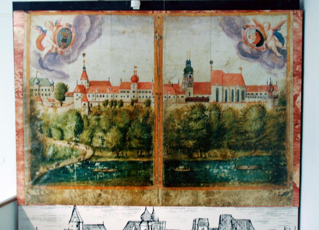 Lambach: Kloster Alte Ansicht des Klosters (2006)