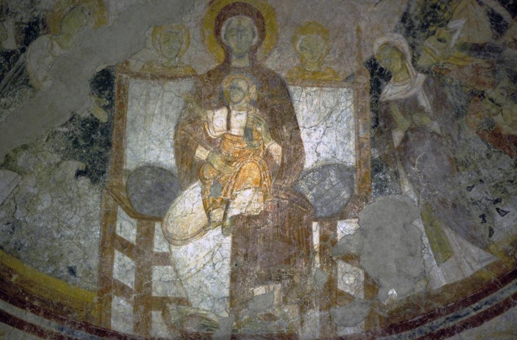 Lambach: Kloster romanische Fresken im ehemaligen Westchor (2006)