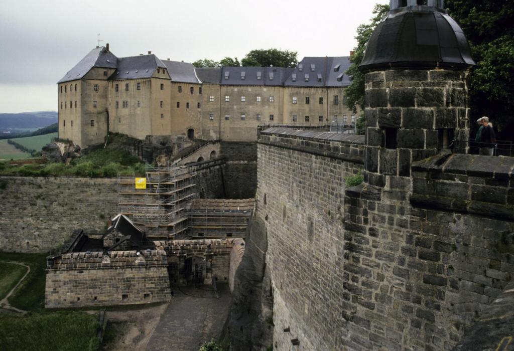 Festung Königstein: Hauptportal mit Georgenburg (2000)
