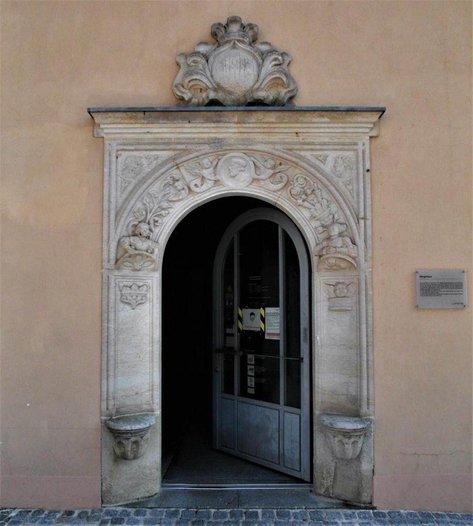 Marienberg: Portal des Bürgerhauses Markt 5 (2020)