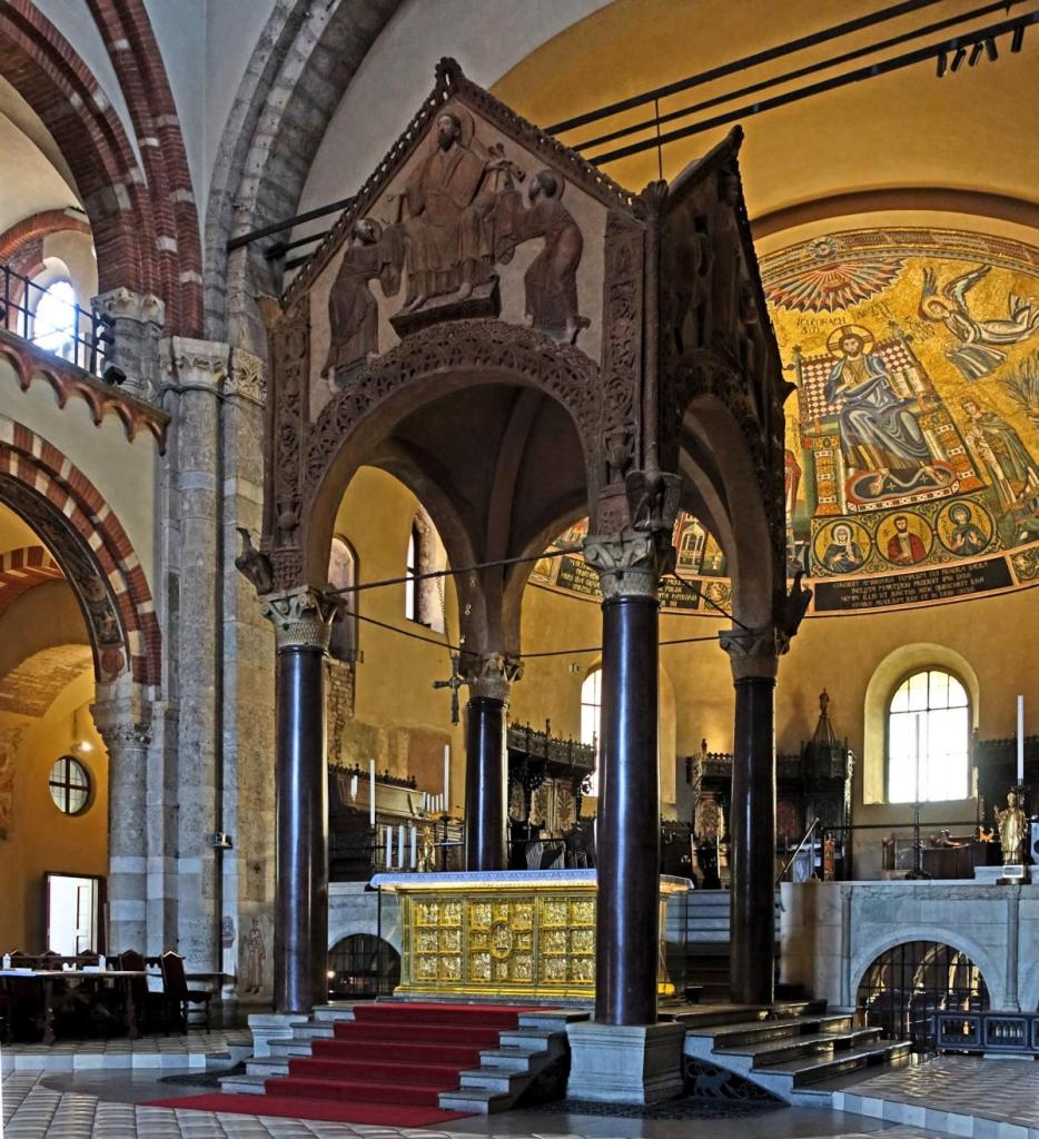Mailand: Sant'Ambrogio Ziborium und Goldaltar = Paliotto (2024)