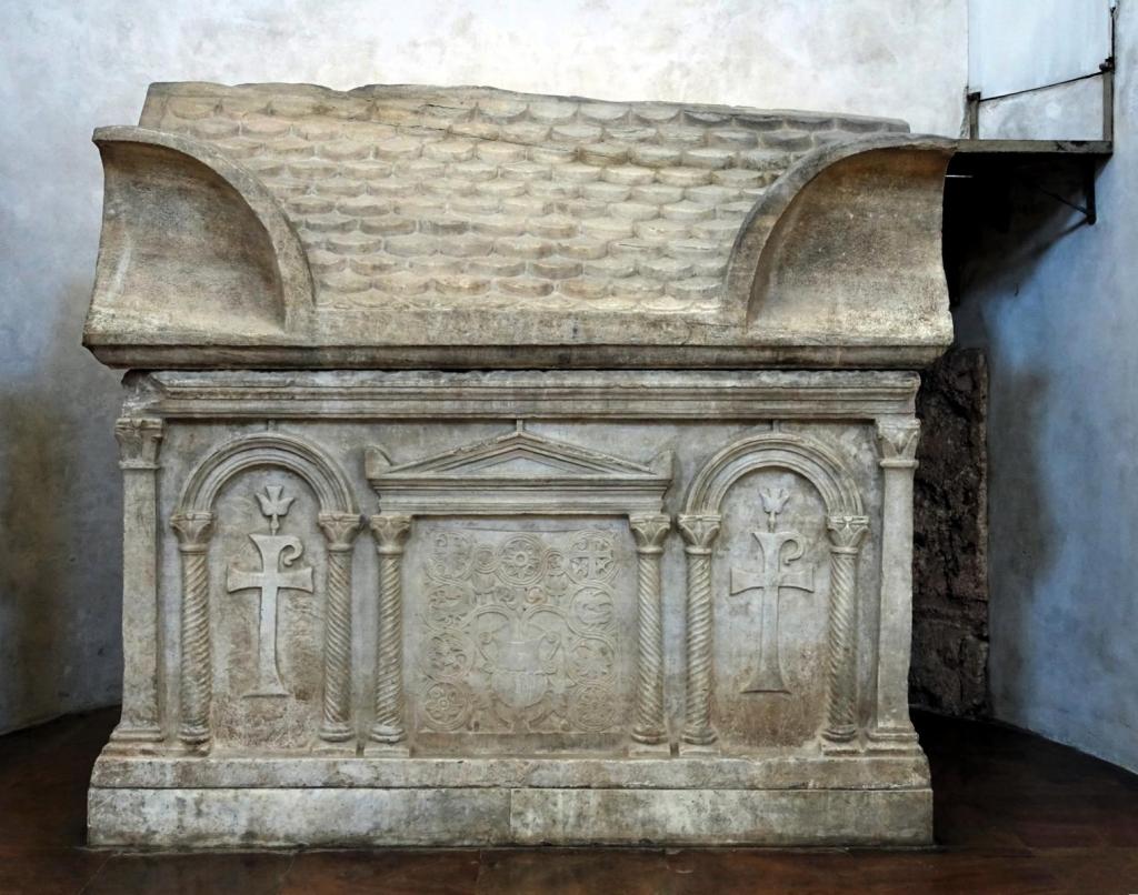 Mailand: San Lorenzo Maggiore Baptisterium = Aquilin-Kapelle frühchristlicher Sarkophag [3.Jh.] (2024)