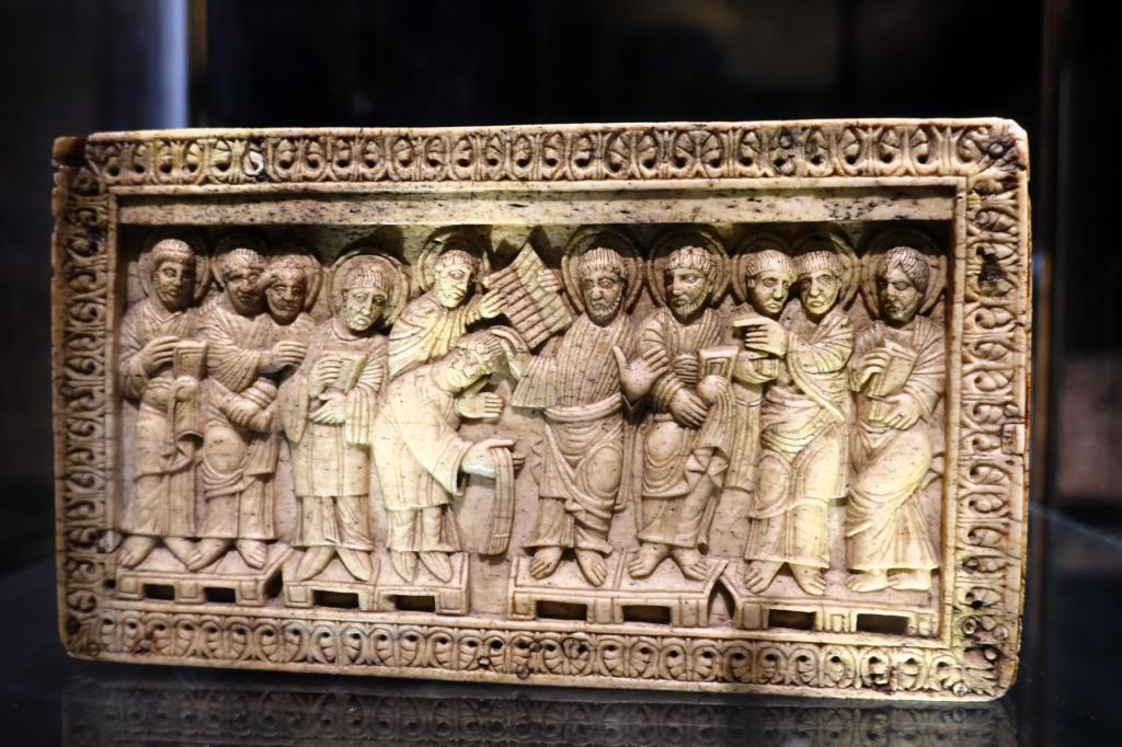 Metz: Historisches Museum [Museum La cour d'or] Reliquienkasten aus dem Arnulfkloster [Walknochen 10.-11. Jh.] (2024)