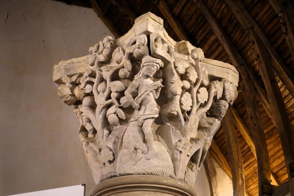 Cluny: Kloster Kornspeicher Kapitell im Obergeschoss (2024)