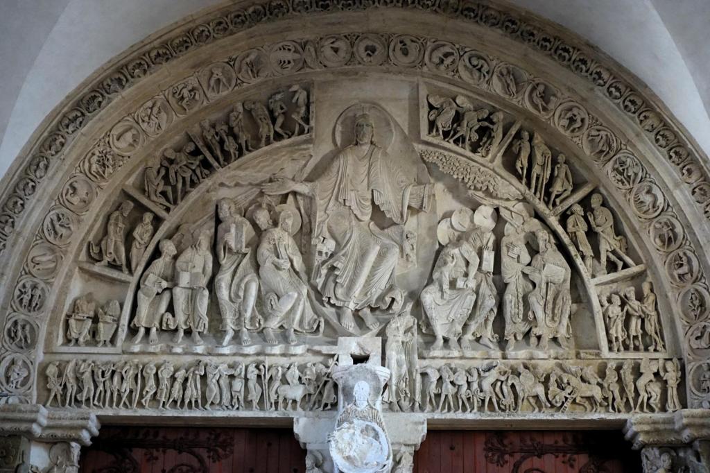 Vézelay: Basilika Narthex - Hauptportal Tympanon (2024)