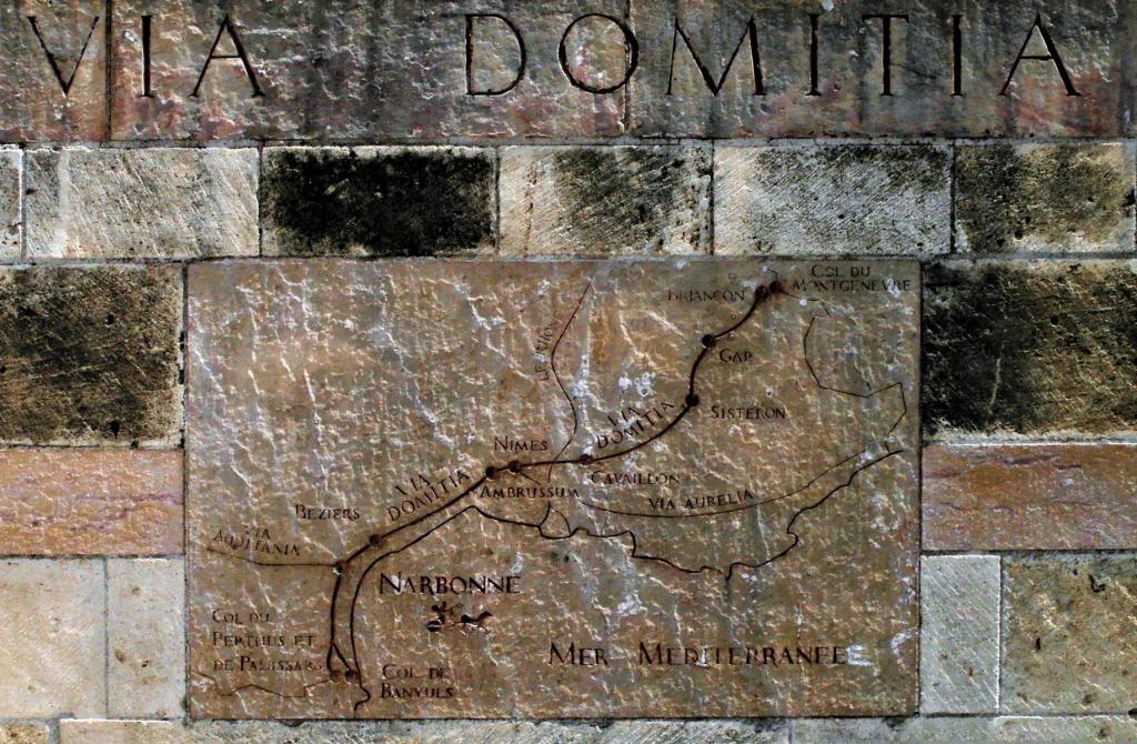 Narbonne: Tafel zur Via Domitia (2013)