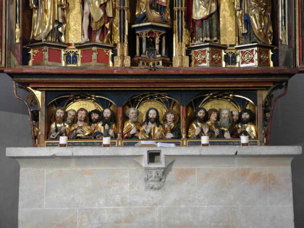 Blaubeuren: Klosterkirche Chor Hochaltar Predella (2016)