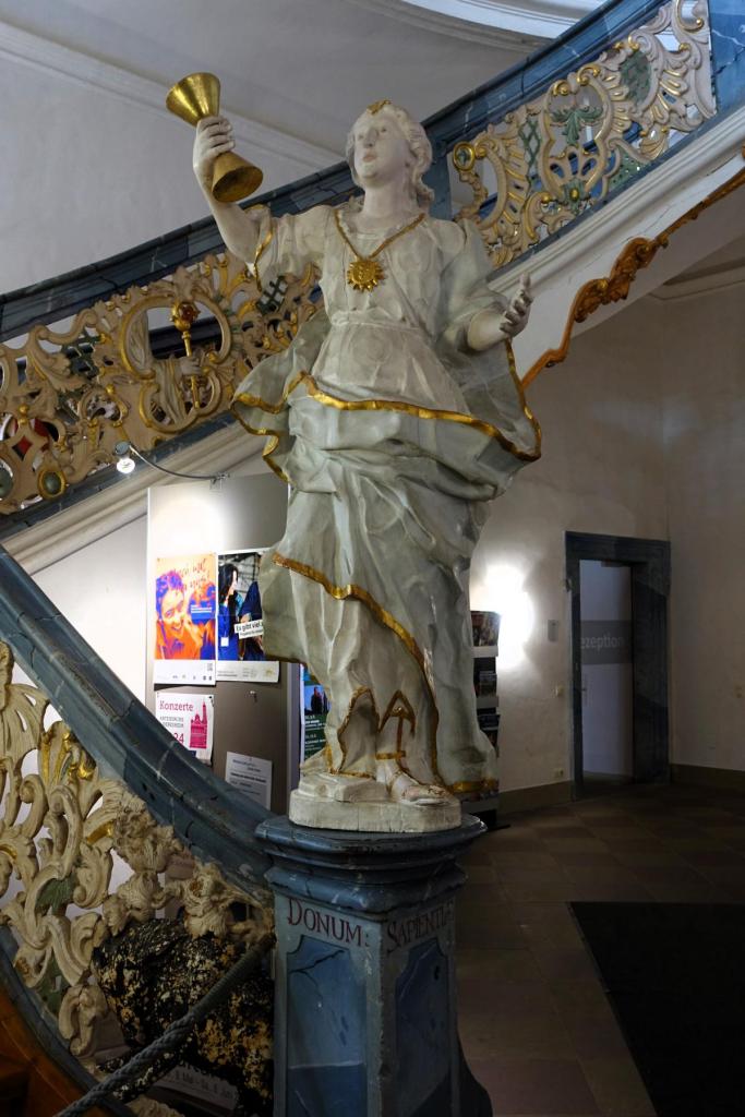 Kloster Schöntal: Neue Abtei Treppenhaus - Statue der "Sapientia" (2024)