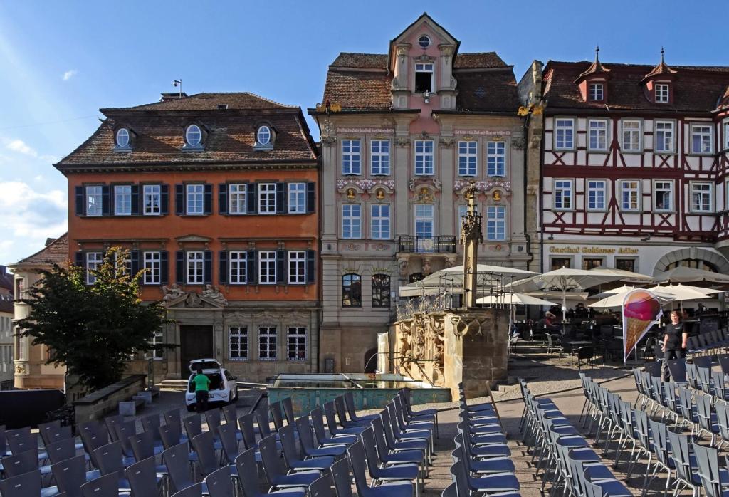 Schwäbisch Hall: Marktplatz Egenhaus, Stierhaus, Goldener Adler (2024)